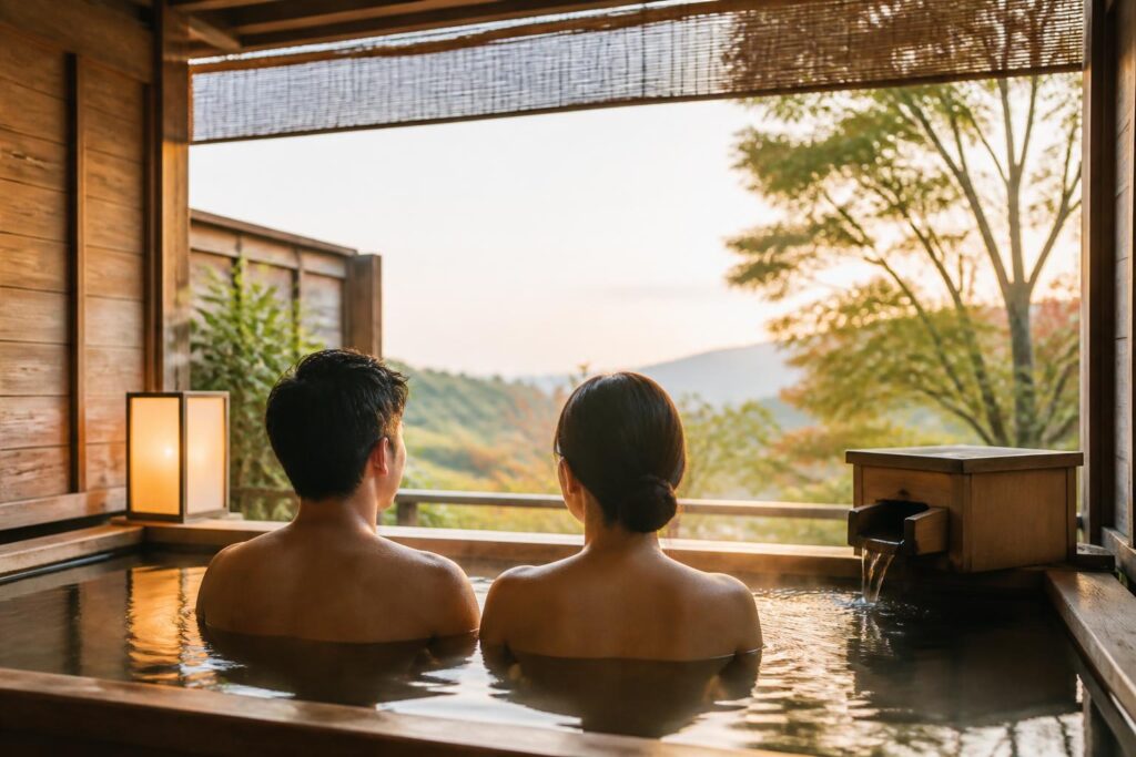 カップルにおすすめの露天風呂付き温泉宿の料金は？