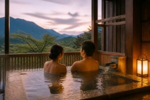 カップルで車で行ける温泉宿は？