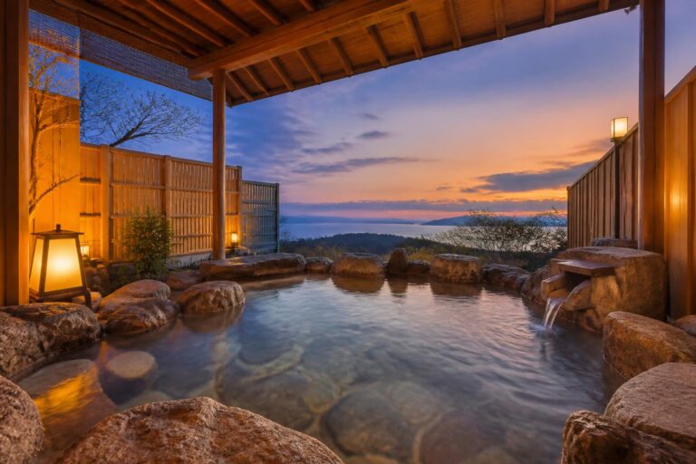 カップルで一泊二日を過ごせる露天風呂付き温泉宿はどこ？